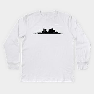 Kansas City Skyline Kids Long Sleeve T-Shirt